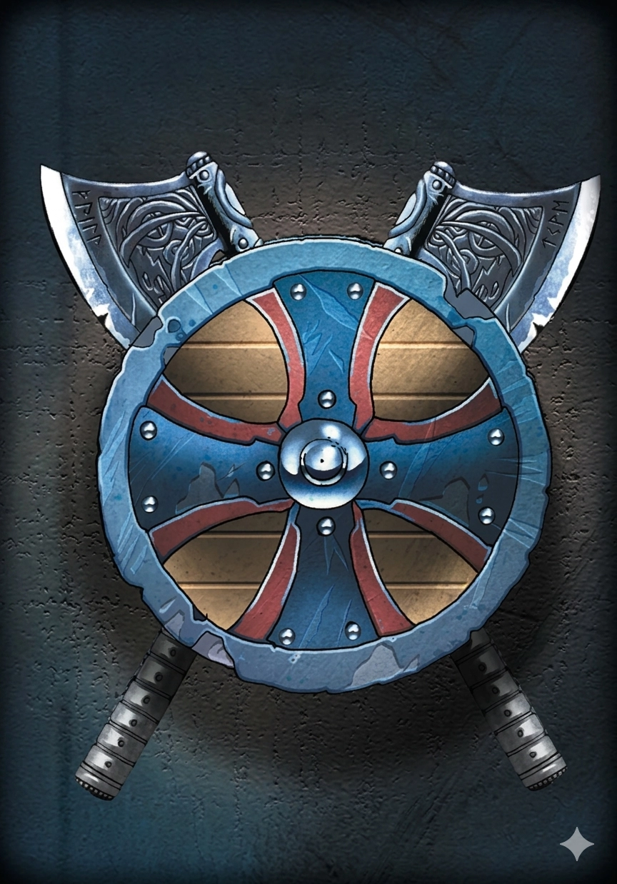 Ilustración de la baraja Barbaro control